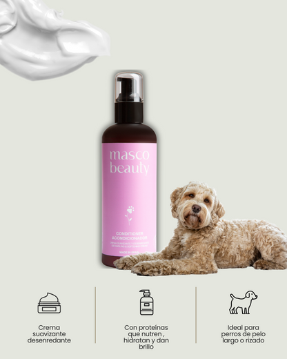 Softening and detangling dog conditioner